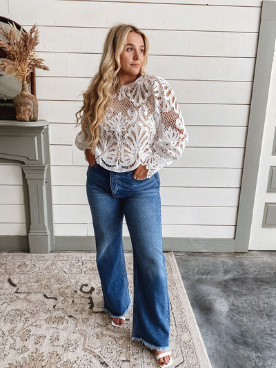 Ivory Lace Top