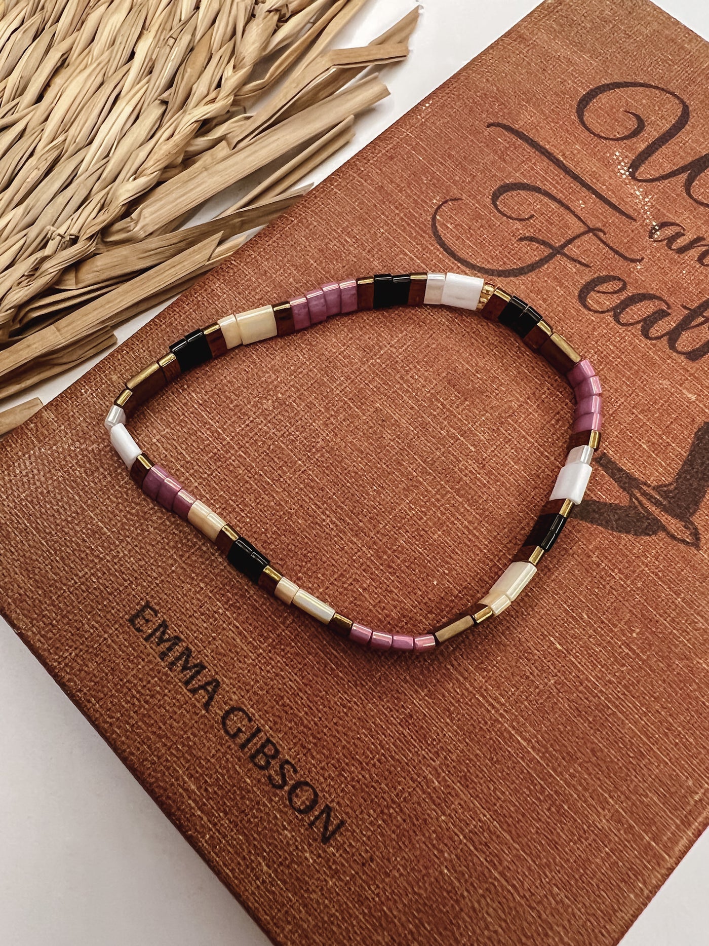 Lavender Beaded Stretch Bracelet