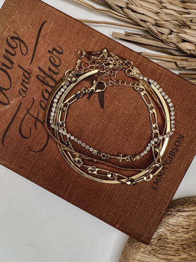 Assorted Snake Chain Bracelet Set
