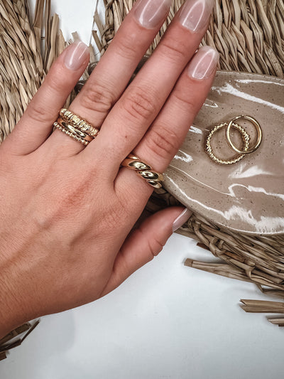 Modern + Delicate Ring Set