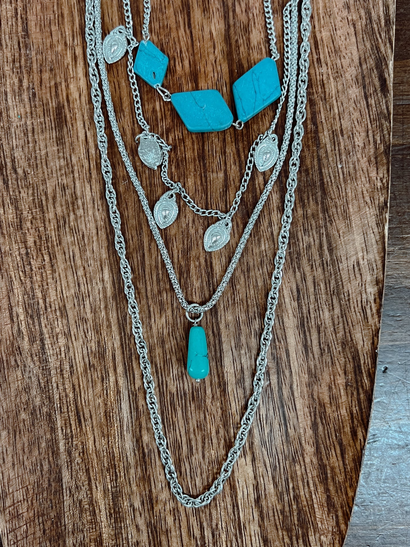 Stringed Turquoise Necklace