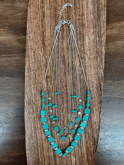 Turbulent Turquoise Necklace
