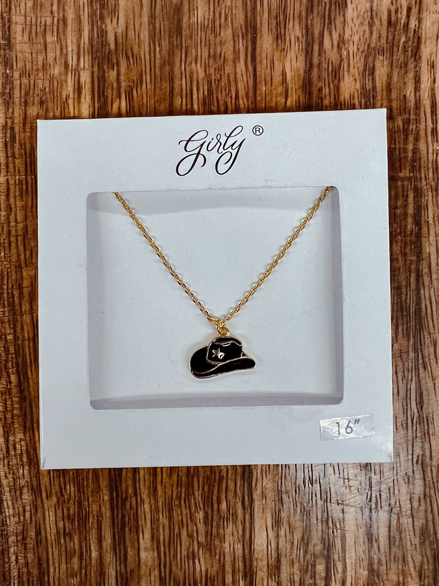 Cowgirl Hat Necklace